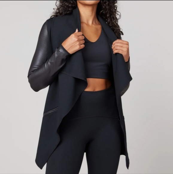 SPANX Jackets & Blazers - SPANX Drape Front Jacket Size M